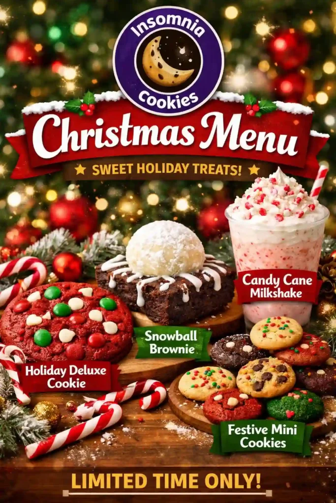 The Complete Guide to the Insomnia Cookies Christmas Menu 2026 Cookies Menu