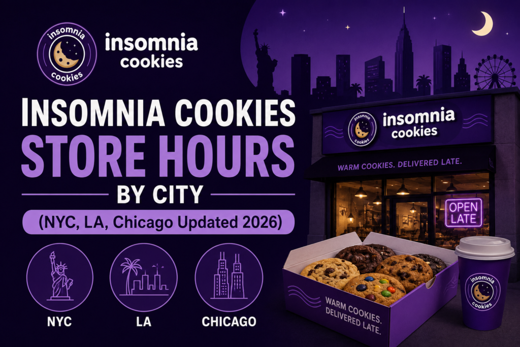 Insomnia Cookies Store Hours by City (NYC, LA, Chicago Updated 2026) Cookies Menu
