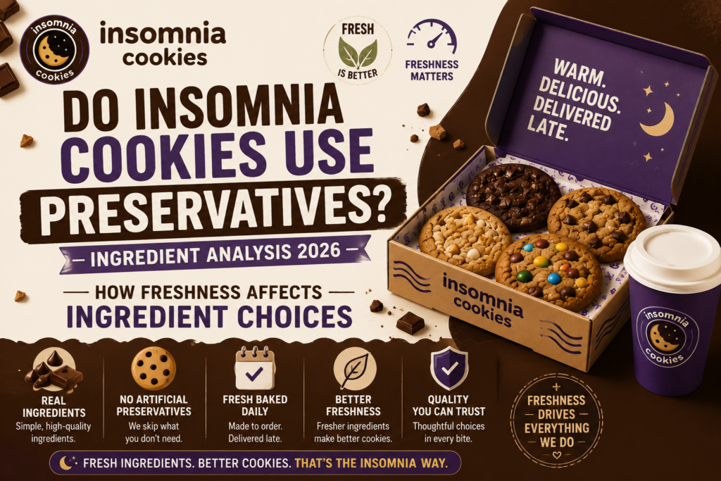 Do Insomnia Cookies Use Preservatives? Ingredient Analysis 2026 Cookies Menu
