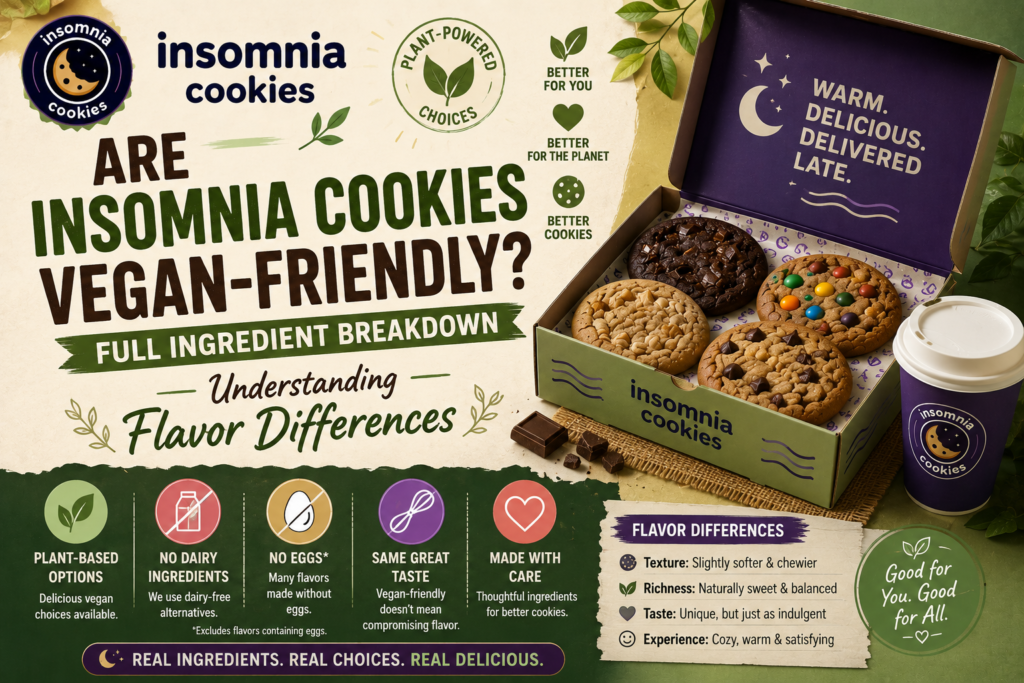 Are Insomnia Cookies Vegan-Friendly? Full Ingredient Breakdown Cookies Menu