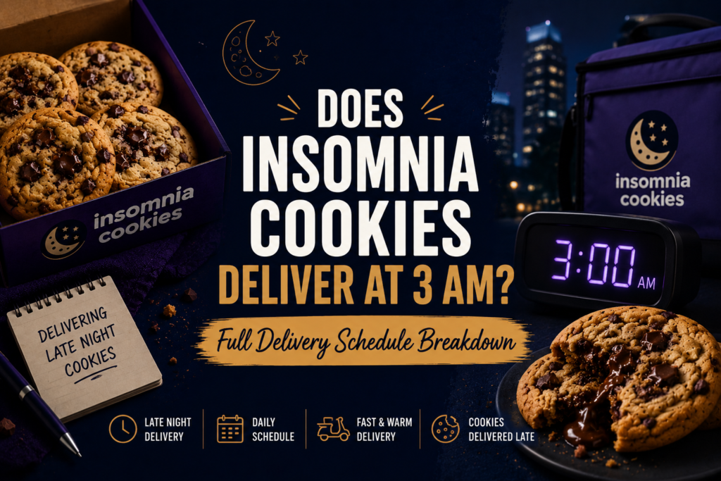 Does Insomnia Cookies Deliver at 3 AM? Full Delivery Schedule Breakdown Cookies Menu